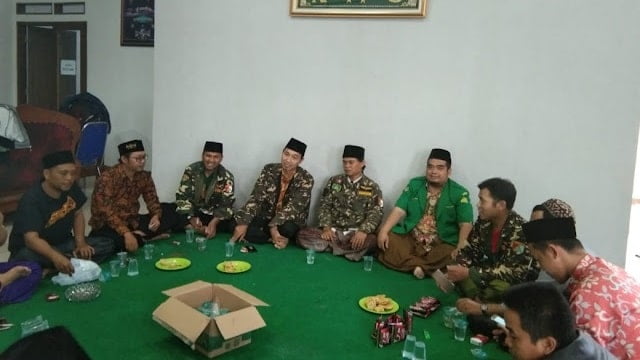 Tahlil untuk Kasatkornas Banser H. Alfa Isnaini di Kantor PCNU Bandung Barat, Kamis (12/3/2020).