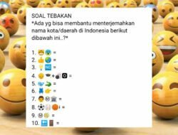 Tebak Gambar Emoji untuk Nama Kota di Indonesia